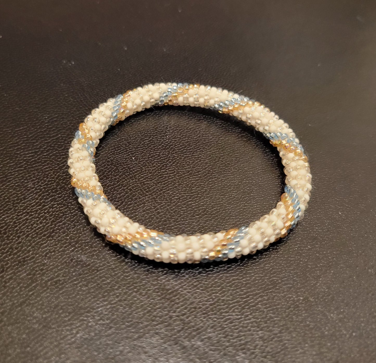 Dragon Scale Seed Bead Bracelet